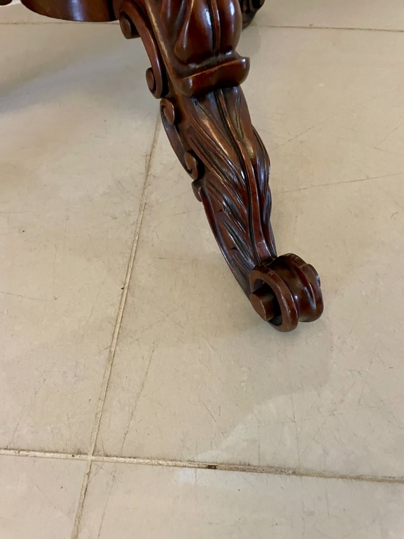 Antique Victorian Quality Figured Mahogany Card/Console Table - Image 17